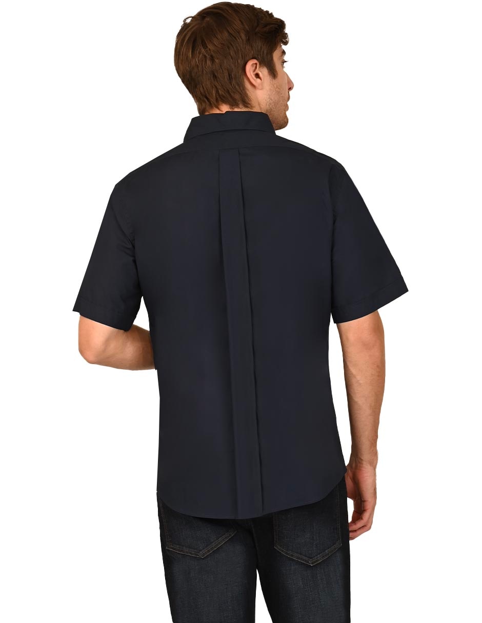 Camisa casual de algodón manga corta para hombre 4