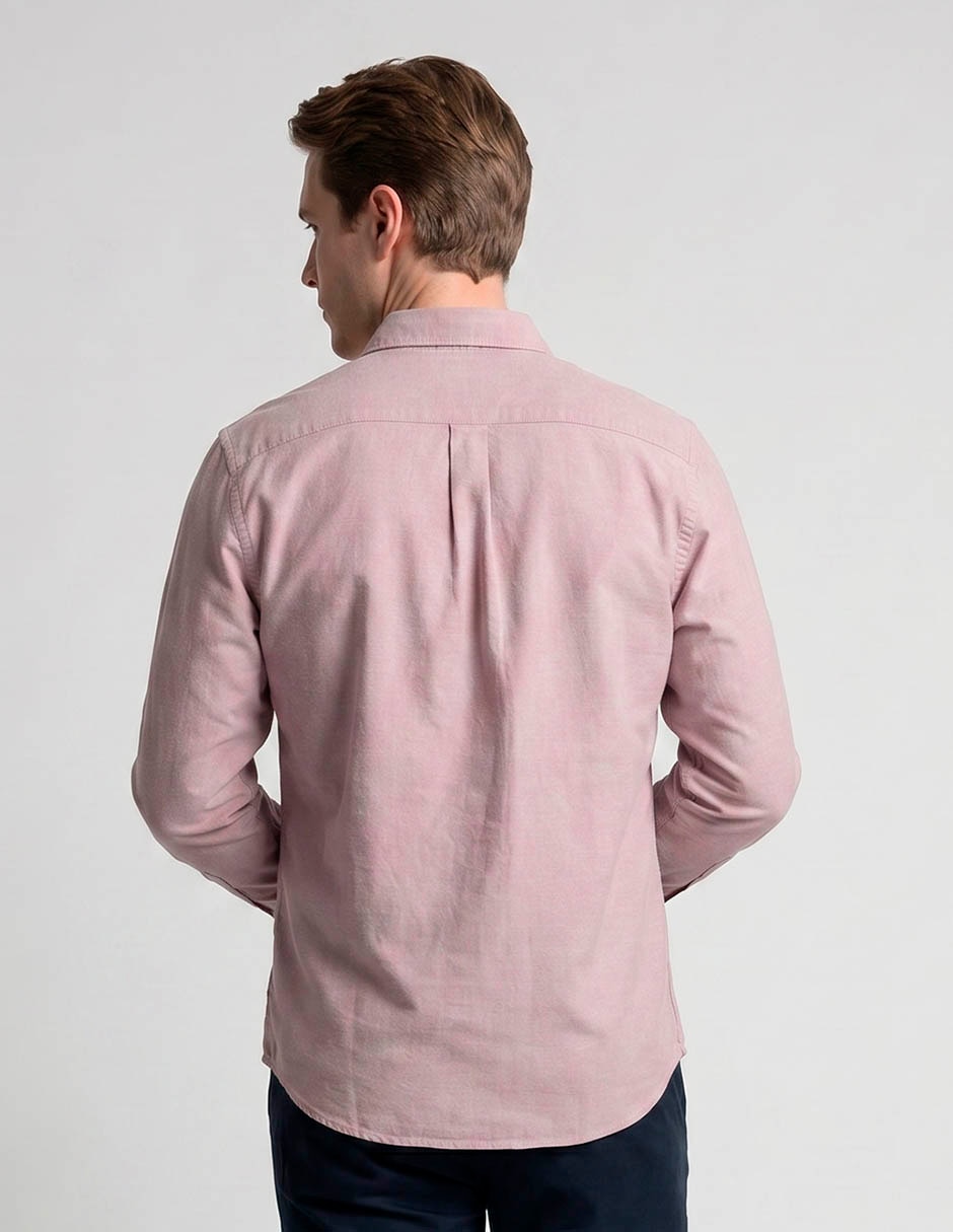 Camisa casual manga larga para hombre 2