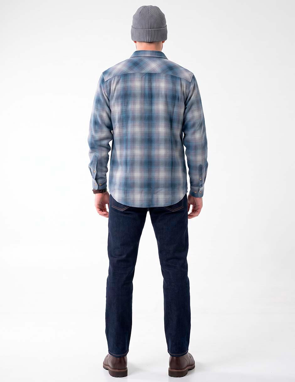 Camisa casual manga larga para hombre 2