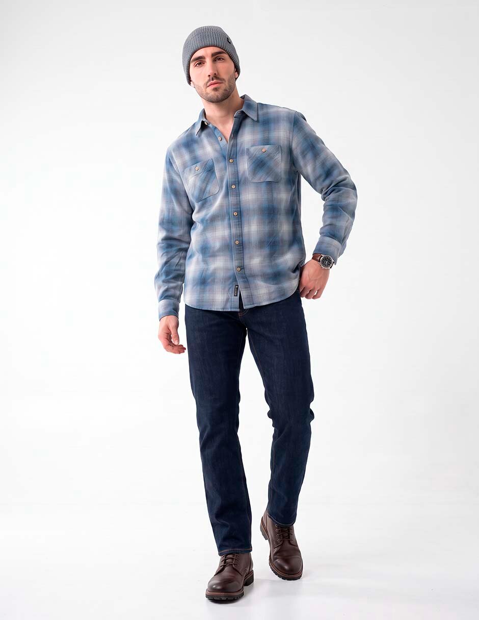 Camisa casual manga larga para hombre 3