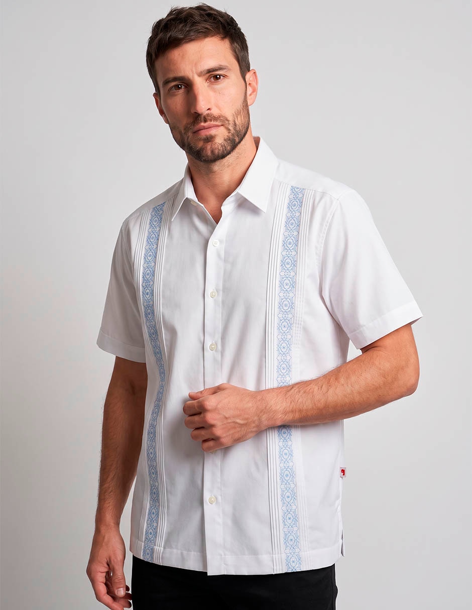 Guayabera manga corta costavana para hombre