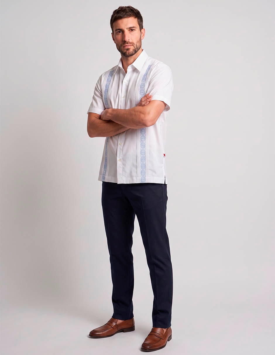 Guayabera manga corta costavana para hombre