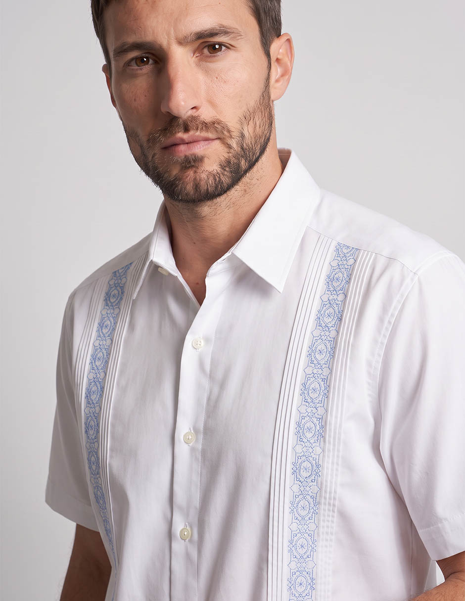 Guayabera manga corta costavana para hombre