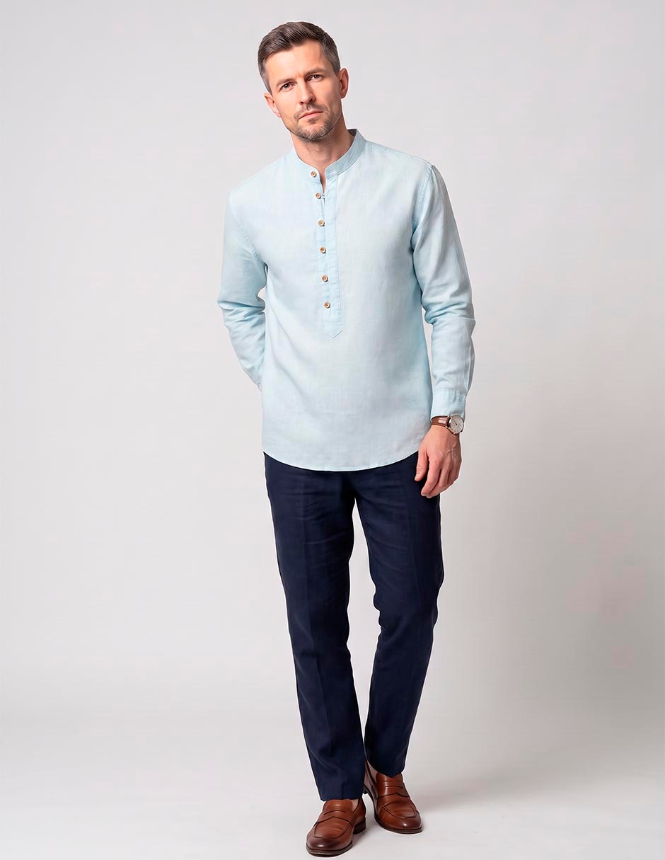Camisa de vestir manga larga para hombre Camisa de vestir manga larga para hombre