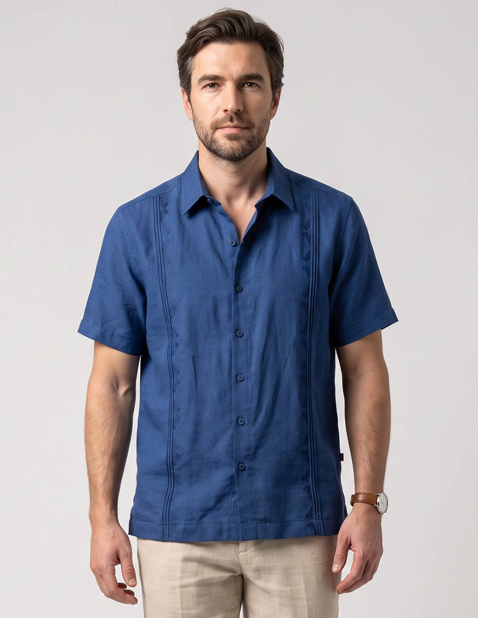 Guayabera manga corta costavana para hombre