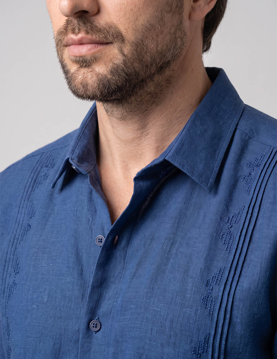 Guayabera manga corta costavana para hombre