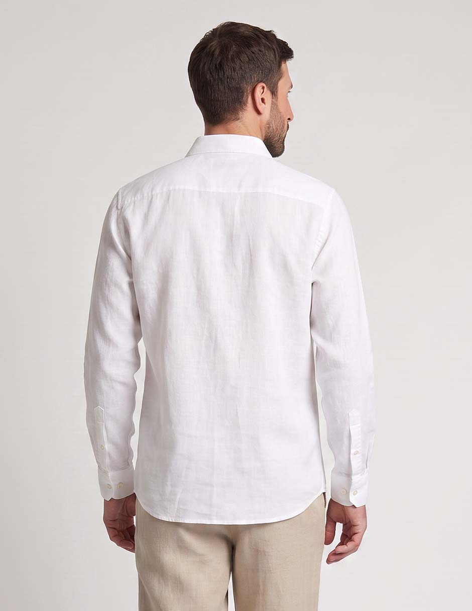 Guayabera manga larga para hombre 2