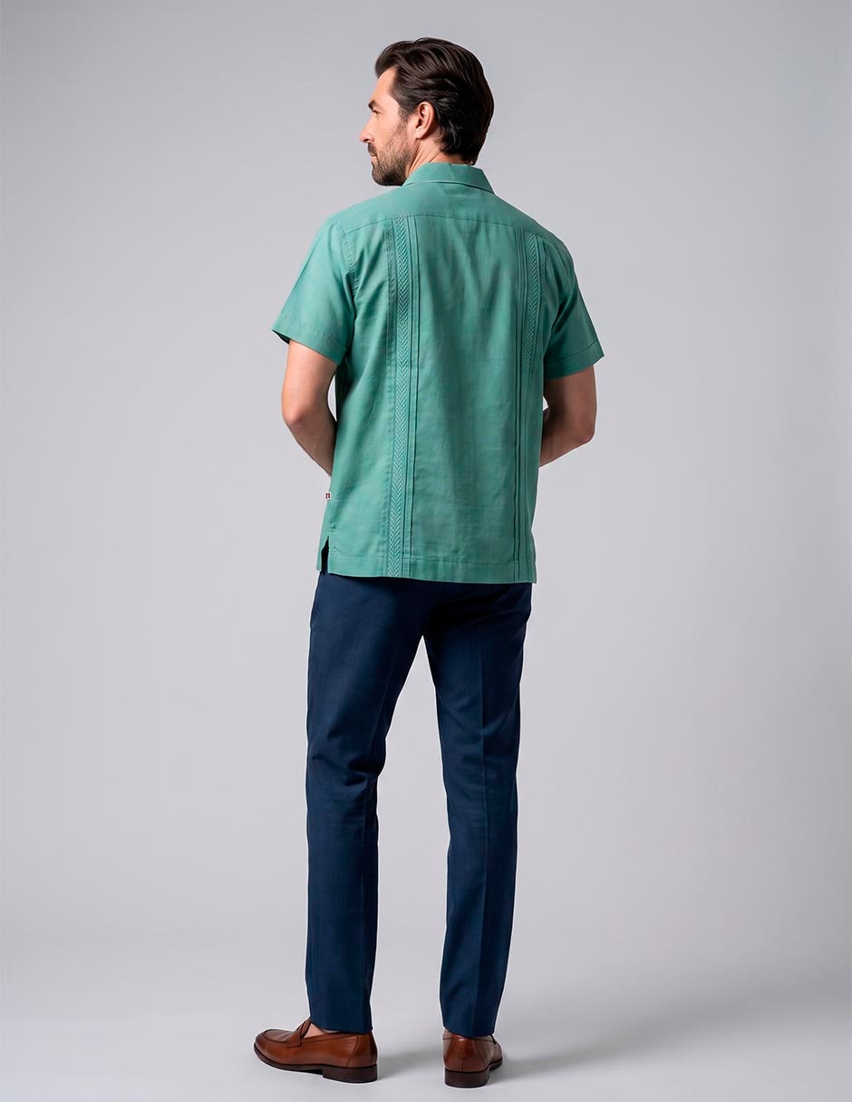 Guayabera manga corta para hombre 3