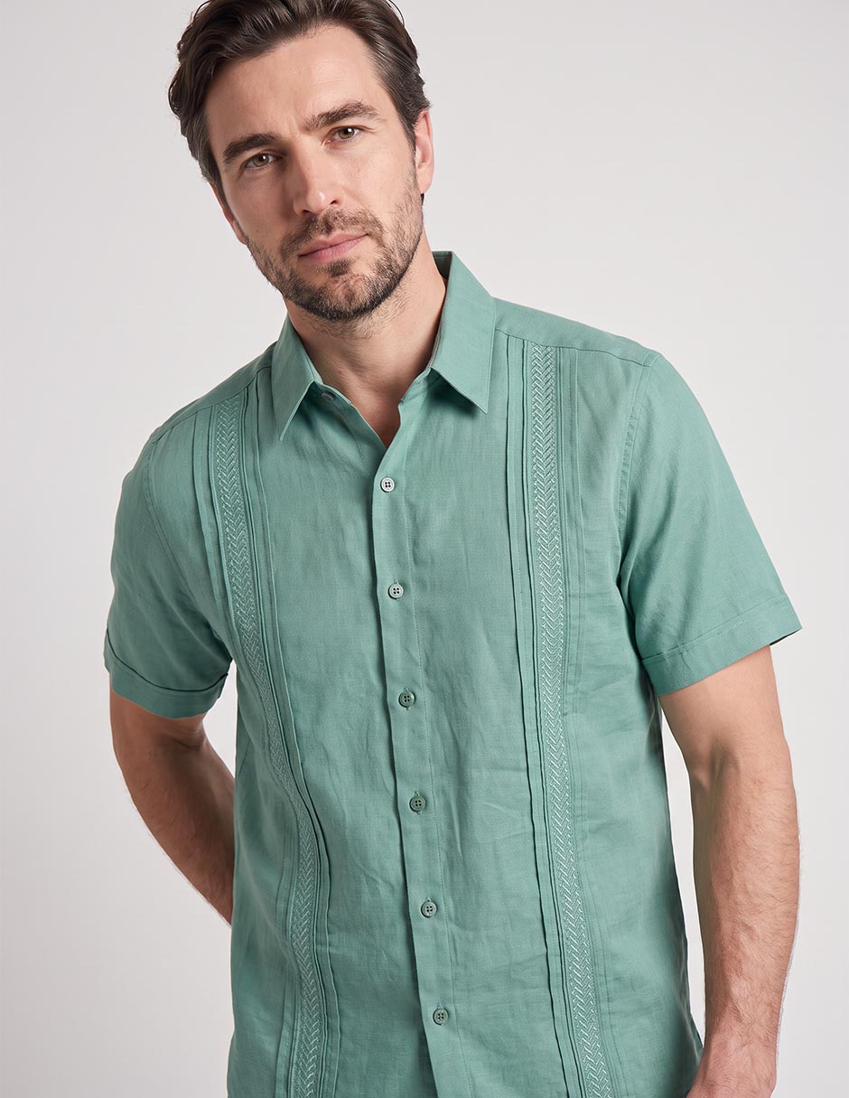 Guayabera manga corta para hombre 2