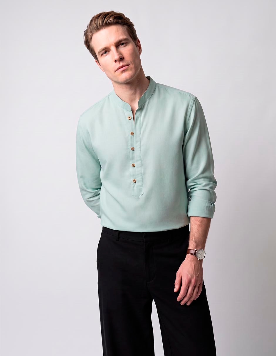Camisa de vestir manga larga para hombre 2