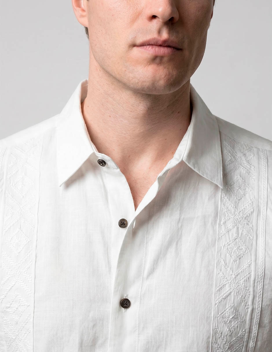 Guayabera manga corta para hombre 3