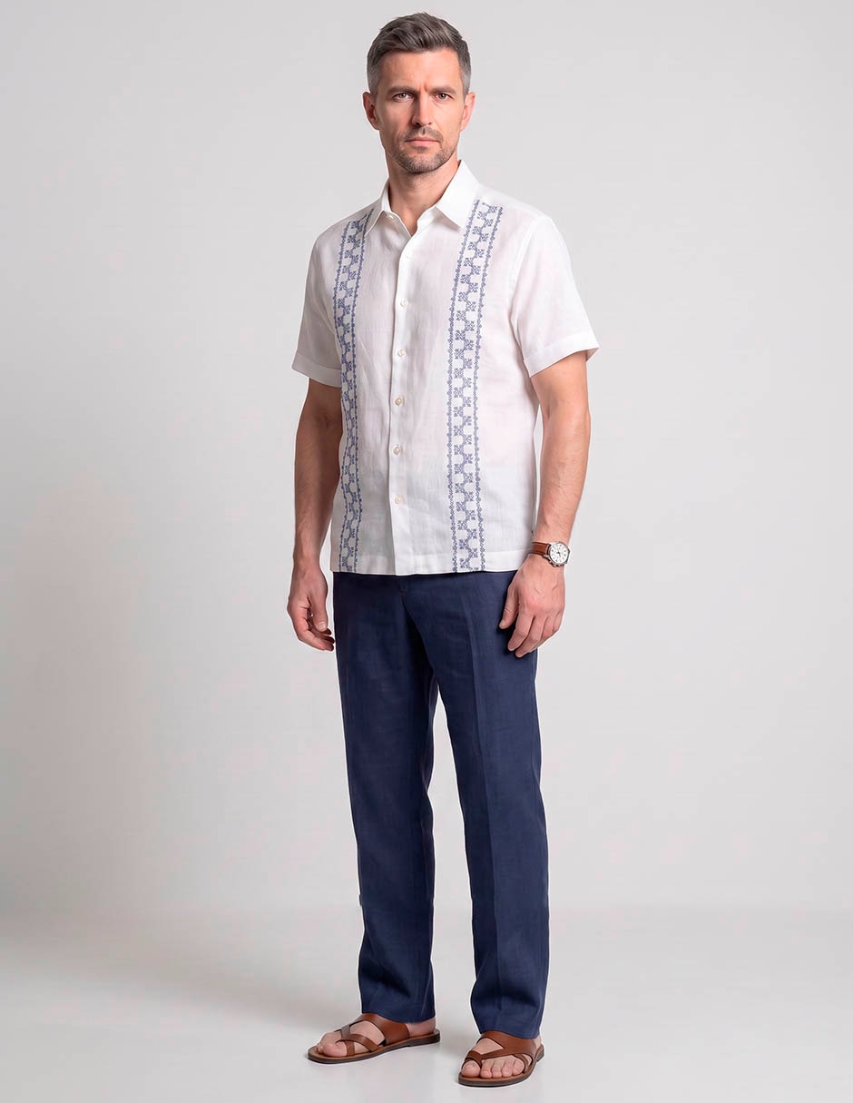 Guayabera manga corta para hombre 3
