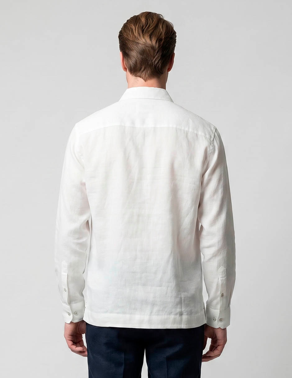 Guayabera manga larga para hombre 2