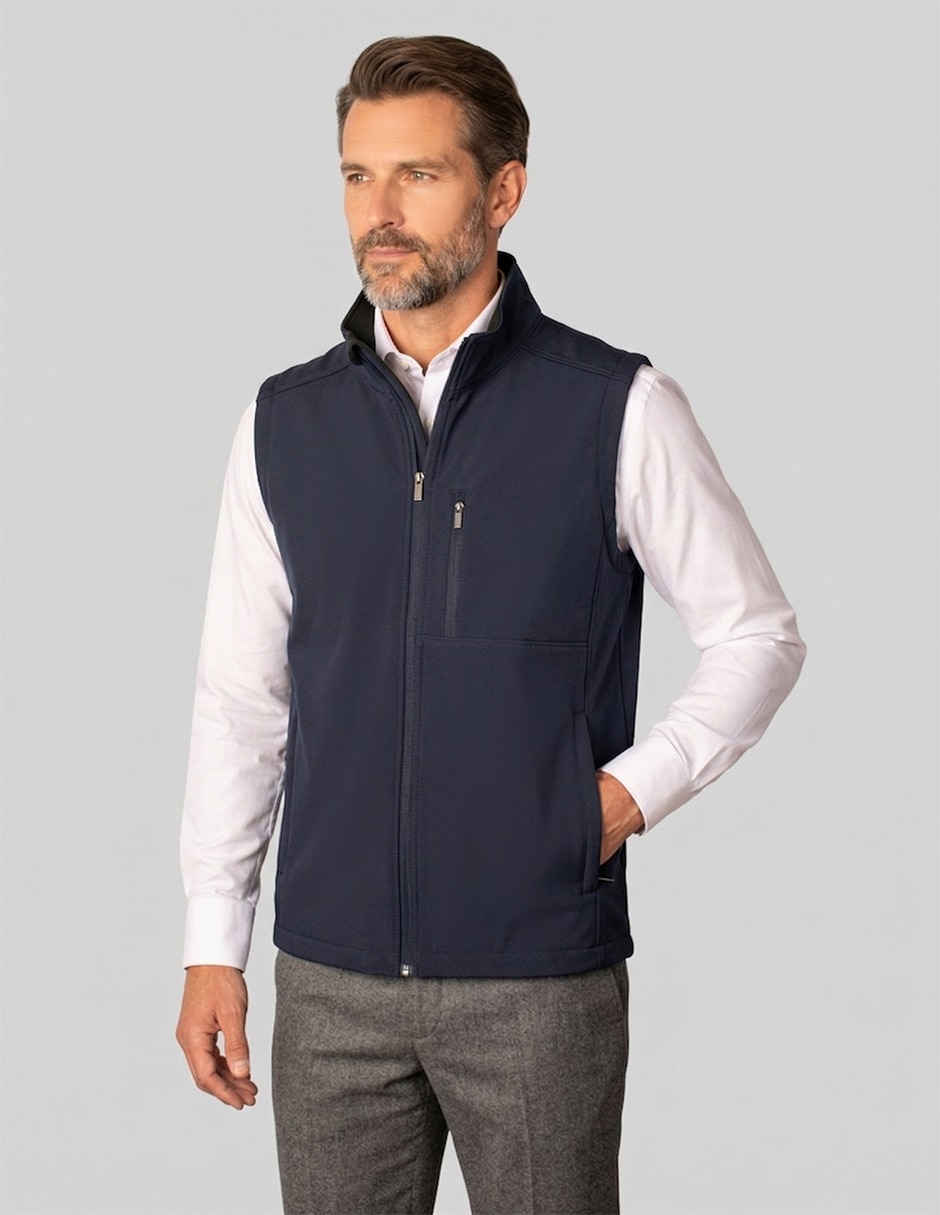 Chaleco jbepoliéster con bolsillos para hombre