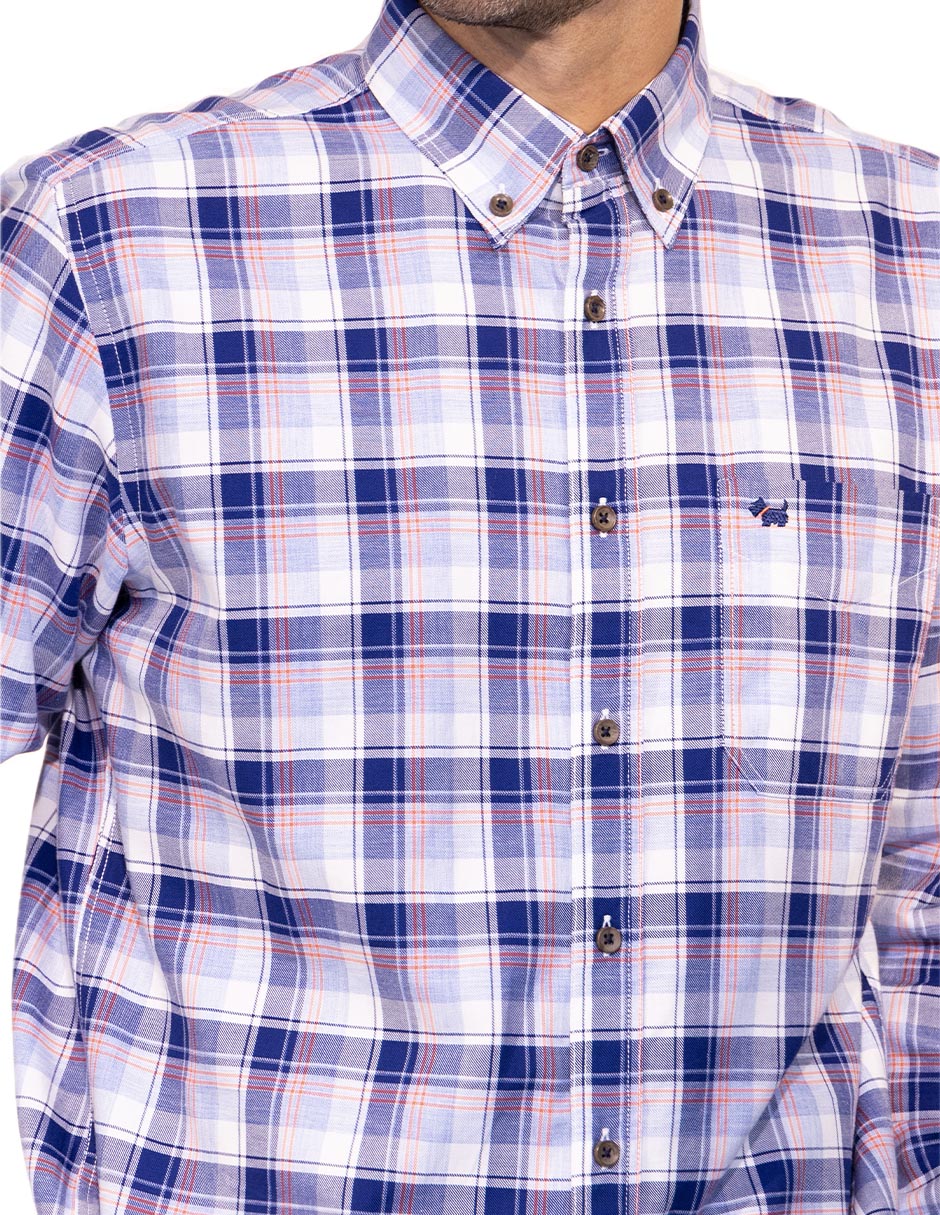 Camisa casual de algodón manga larga para hombre 3