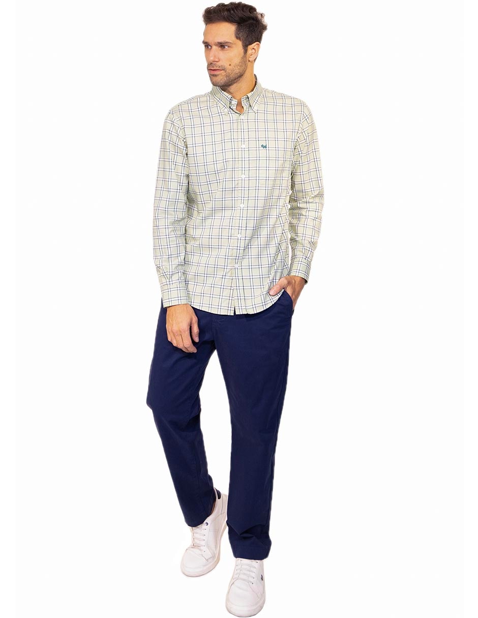 Camisa casual manga larga para hombre 2