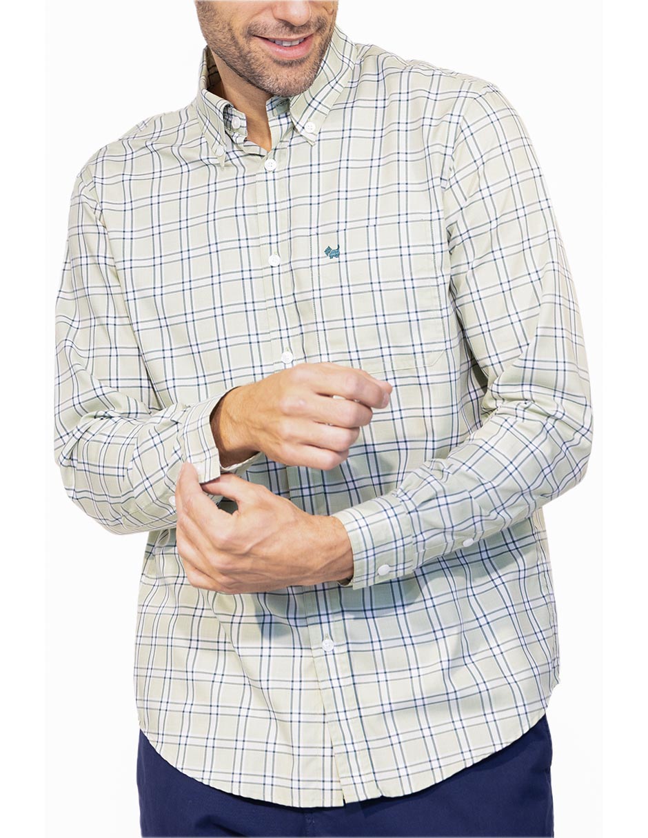 Camisa casual manga larga para hombre 3