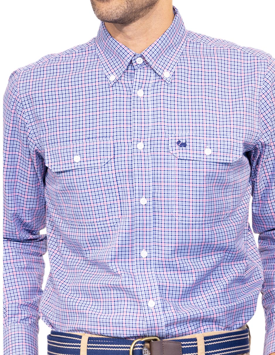Camisa casual de algodón manga larga para hombre 3