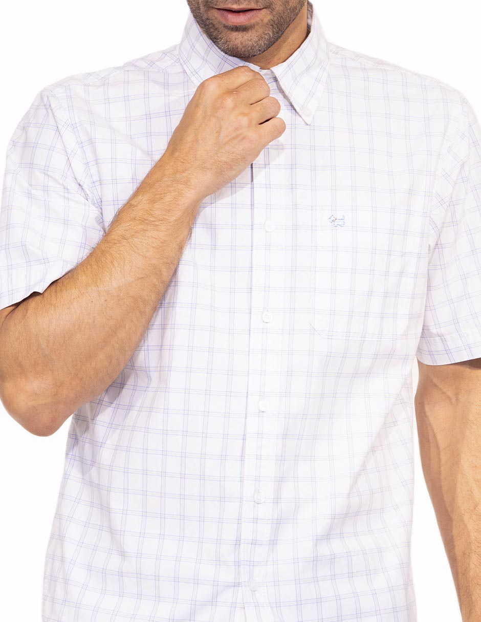 Camisa casual de algodón manga Corta para hombre 3