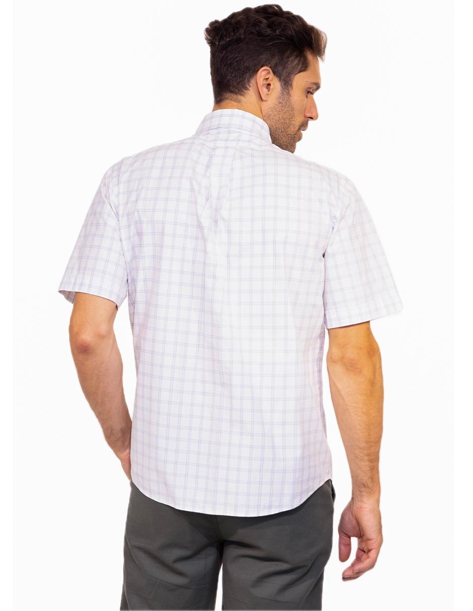 Camisa casual de algodón manga Corta para hombre 2