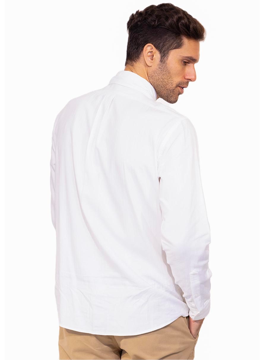 Camisa casual de algodón manga larga para hombre 3