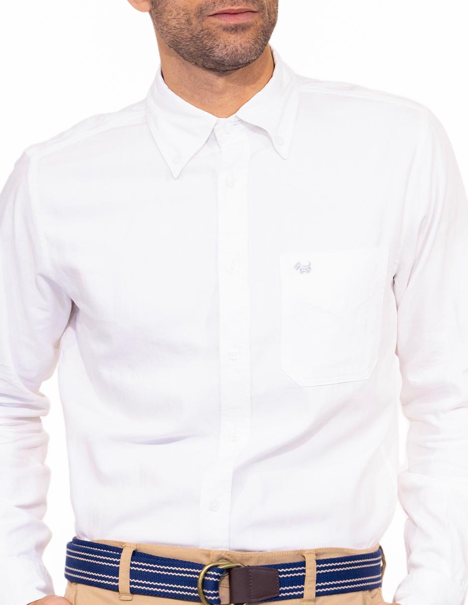 Camisa casual de algodón manga larga para hombre 2