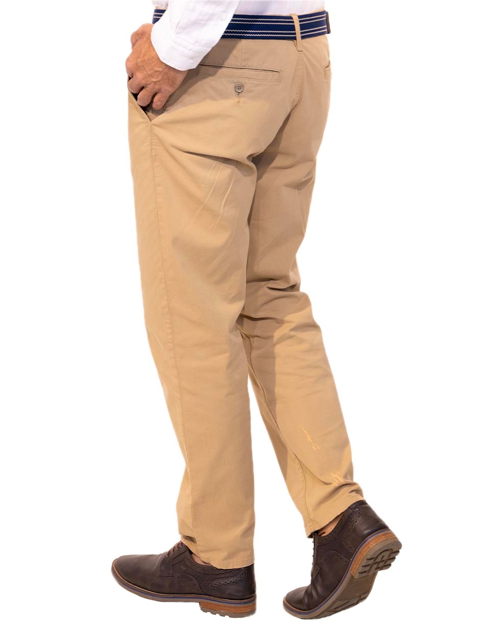 Pantalón Casual Chino Regular de Algodón y elastano para hombre 2