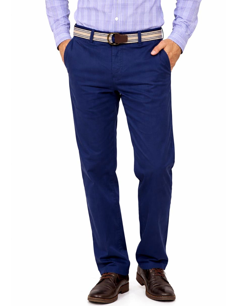 Pantalón Casual Chino Regular de Algodón y elastano para hombre