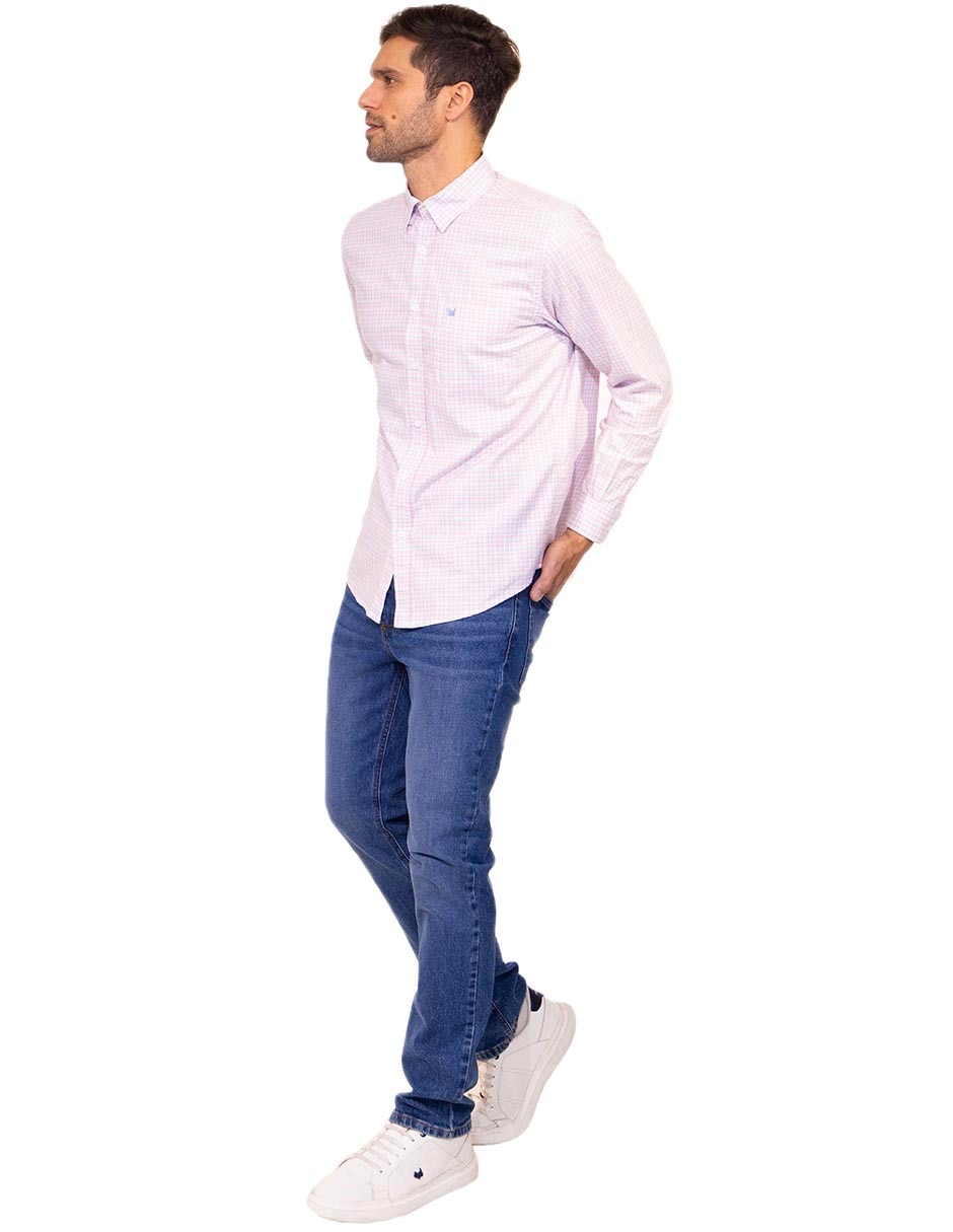 Camisa casual de algodón manga larga para hombre 2
