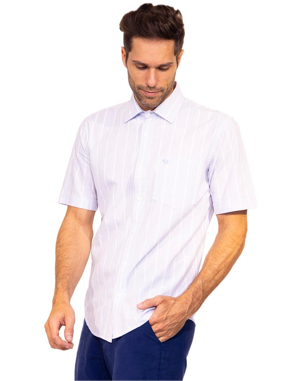 Camisa casual de algodón manga corta para hombre Camisa casual de algodón manga corta para hombre