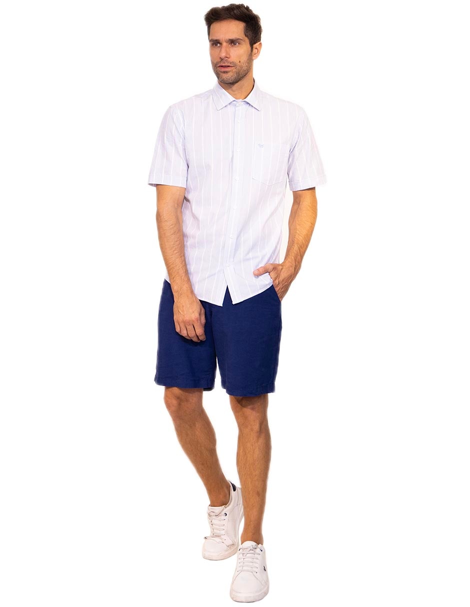 Camisa casual de algodón manga corta para hombre 2