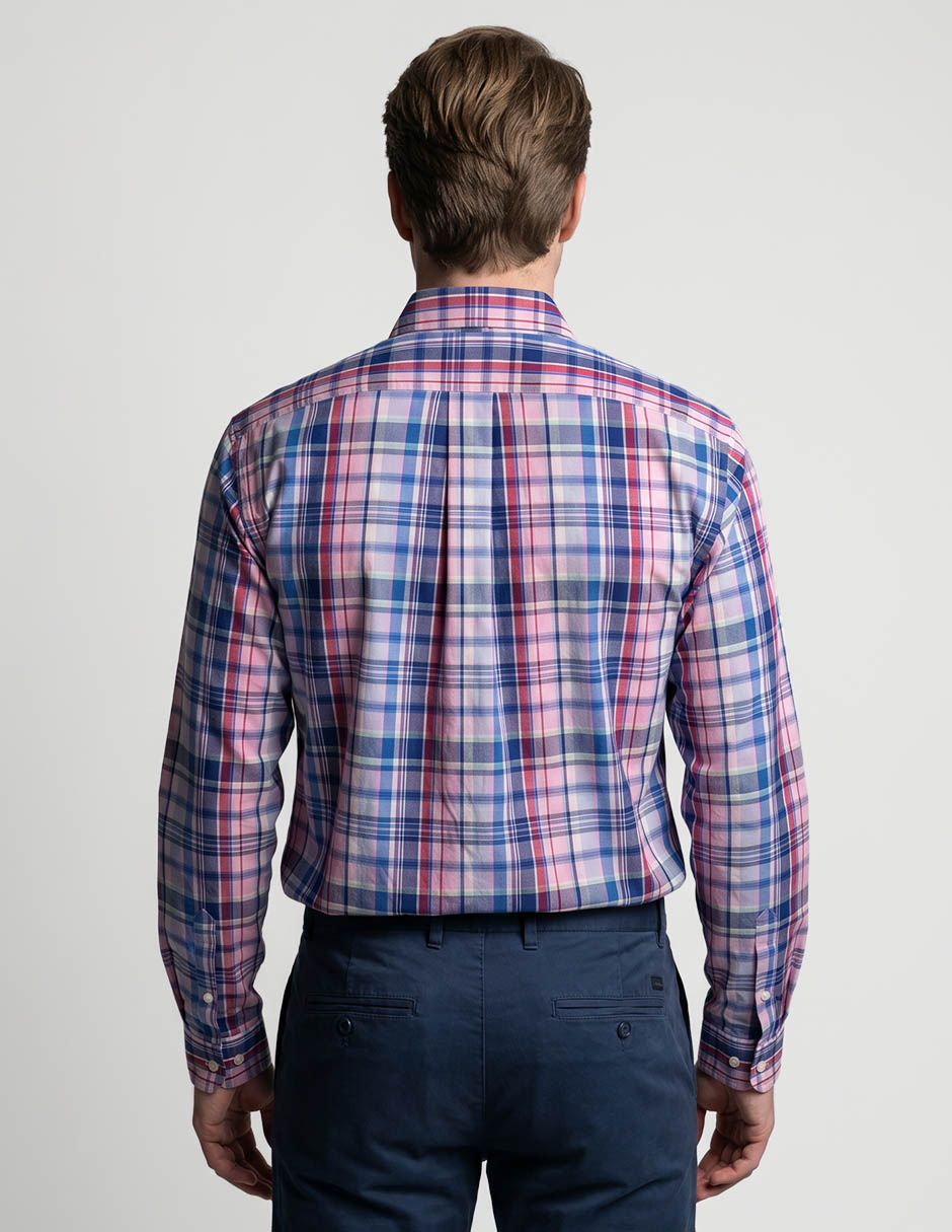 Camisa casual de algodón manga larga para hombre 4