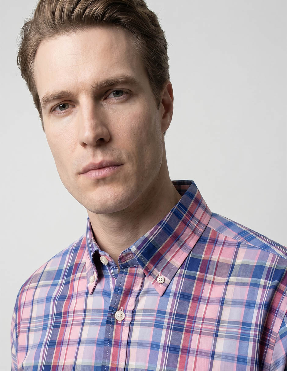 Camisa casual de algodón manga larga para hombre 3