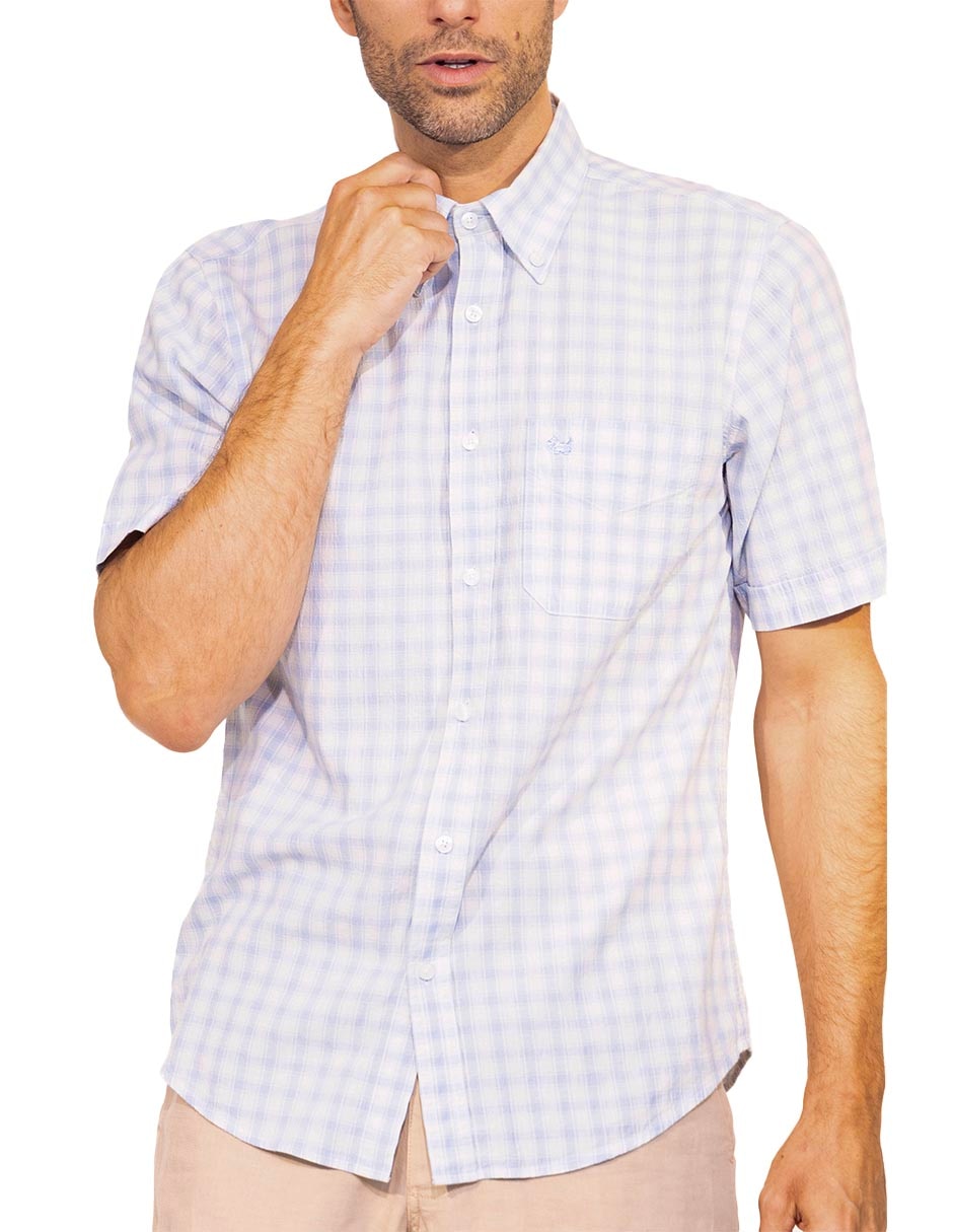 Camisa casual de algodón manga corta para hombre 3