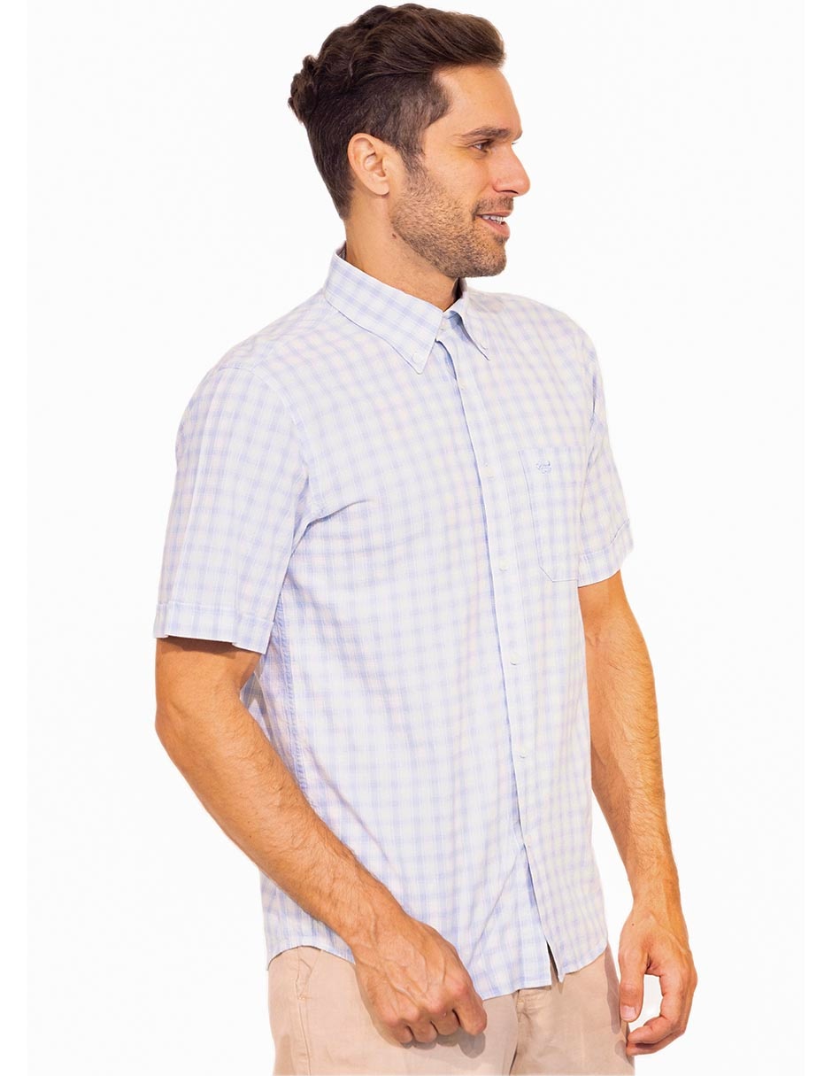 Camisa casual de algodón manga corta para hombre Camisa casual de algodón manga corta para hombre