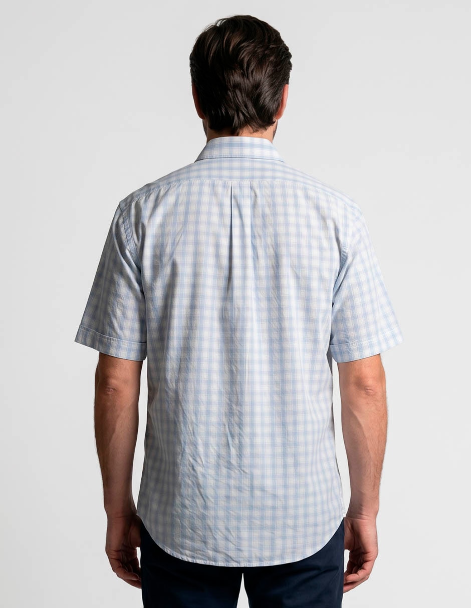 Camisa casual de algodón manga corta para hombre 4