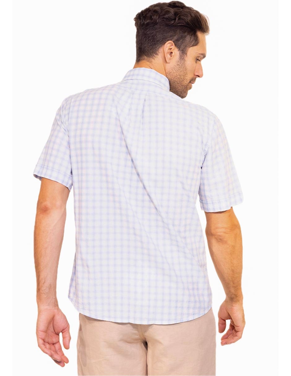 Camisa casual de algodón manga corta para hombre 2