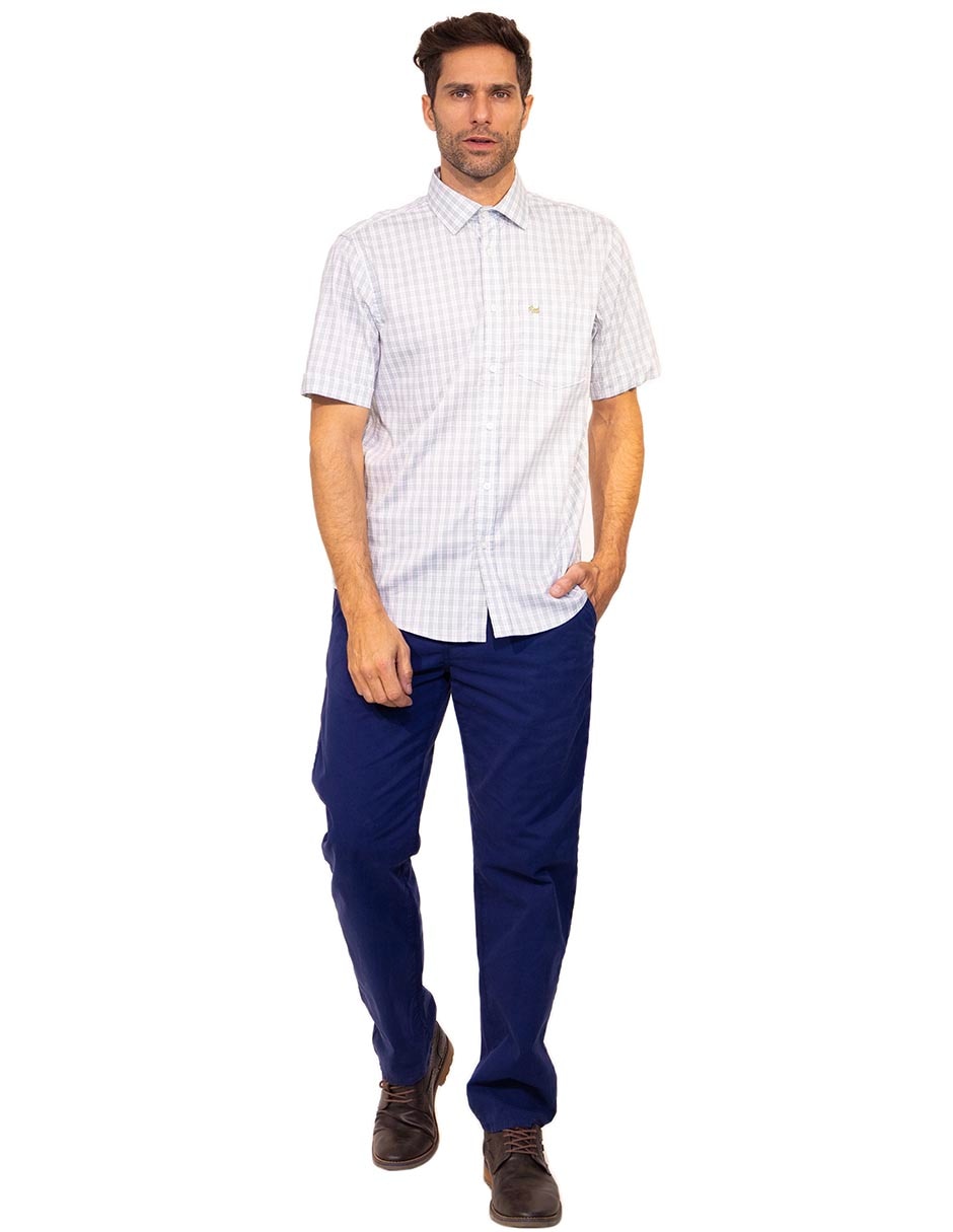 Camisa casual de algodón manga corta para hombre 2
