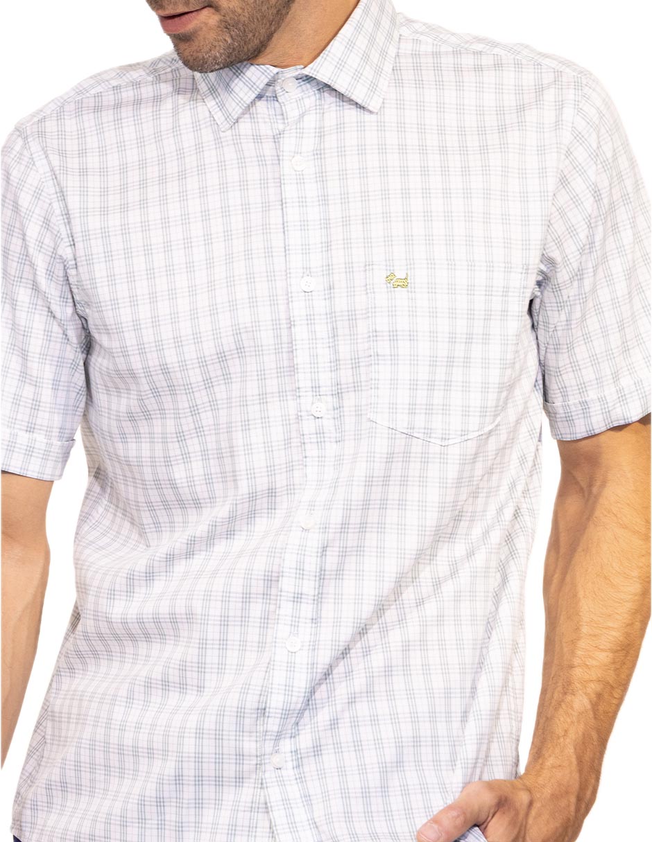 Camisa casual de algodón manga corta para hombre 3