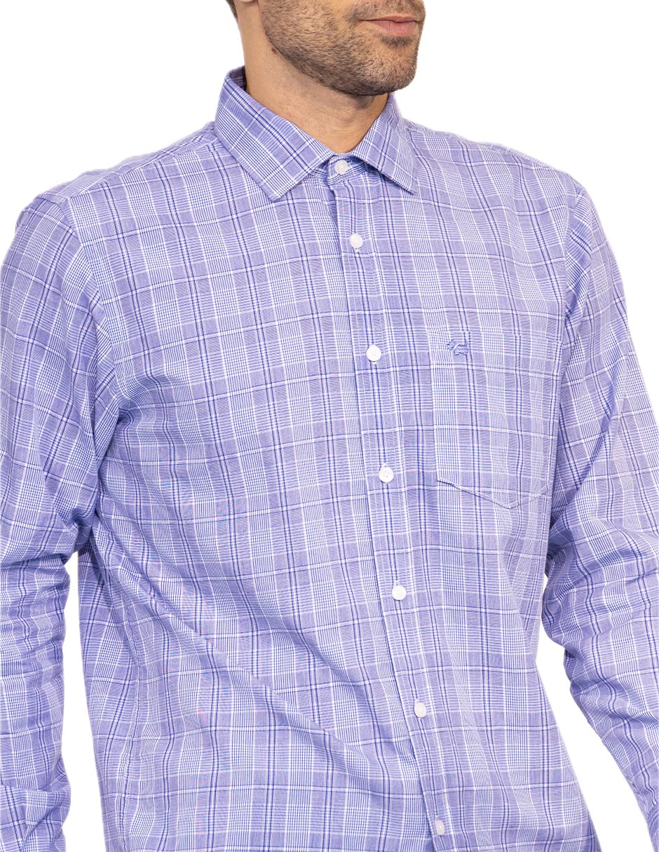 Camisa casual Ferrioni manga larga para hombre