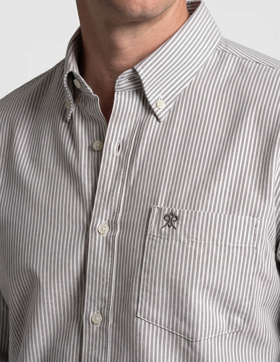 Camisa casual manga larga para hombre 3