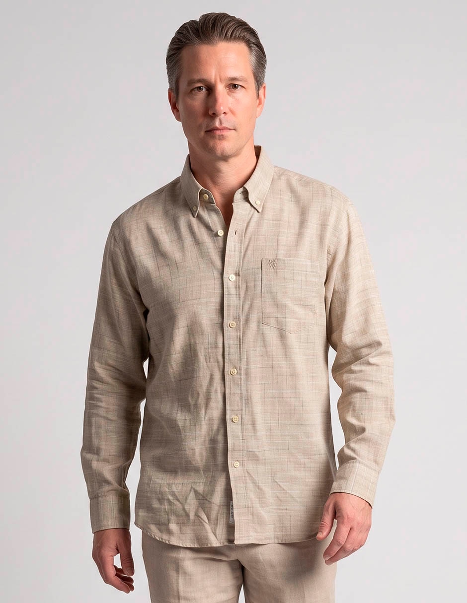 Camisa casual manga larga para hombre Camisa casual manga larga para hombre