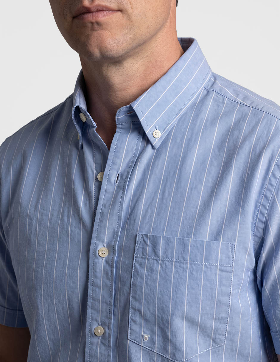Camisa casual de algodón manga corta para hombre 3