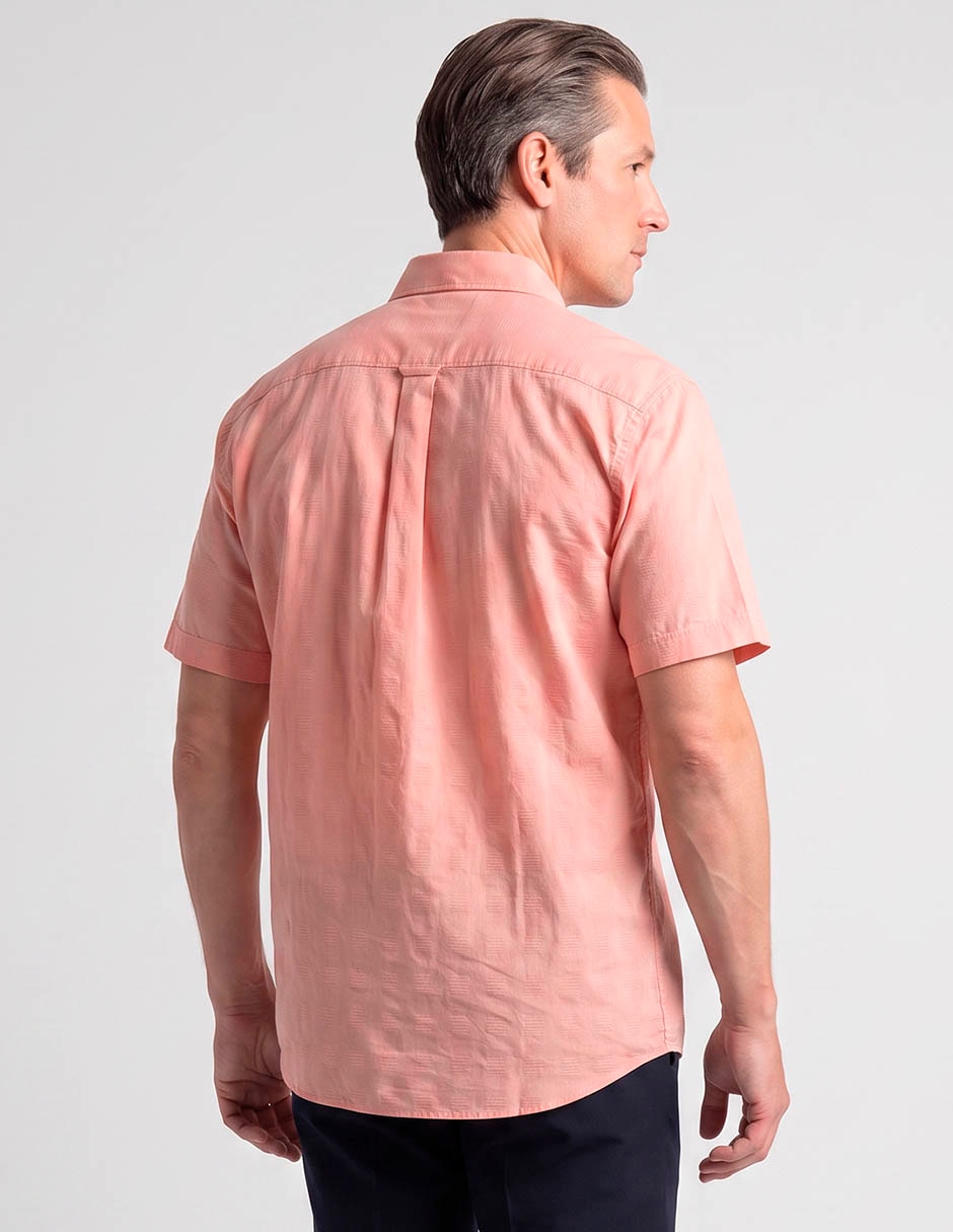 Camisa casual Cavalatti de algodón manga corta para hombre