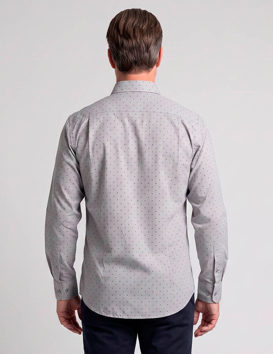 Camisa casual de algodón manga larga para hombre 2