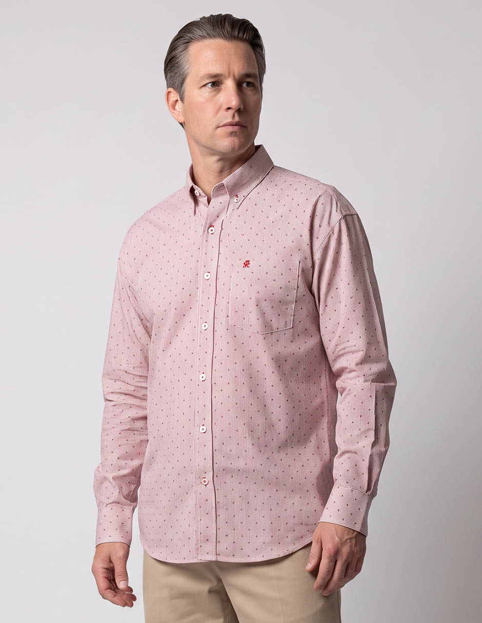 Camisa casual de algodón manga larga para hombre Camisa casual de algodón manga larga para hombre