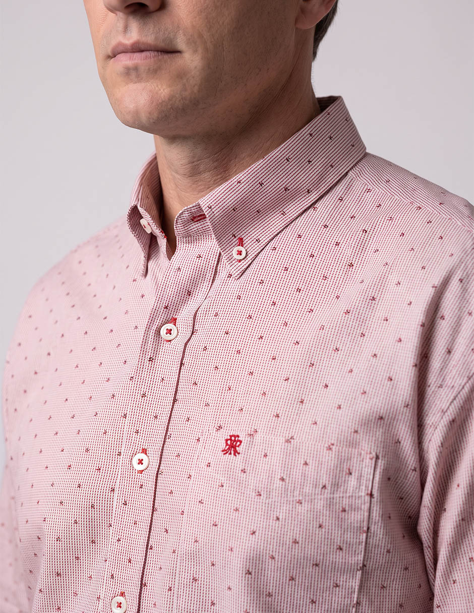 Camisa casual de algodón manga larga para hombre 3