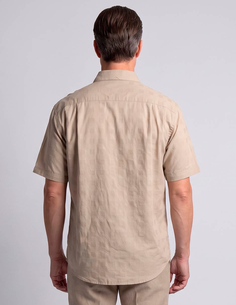 Camisa casual de algodón manga corta para hombre 2