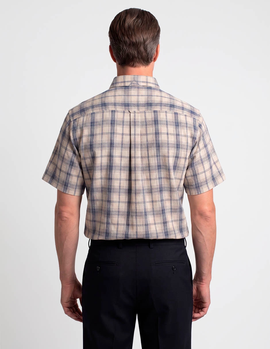 Camisa casual de algodón manga corta para hombre 2