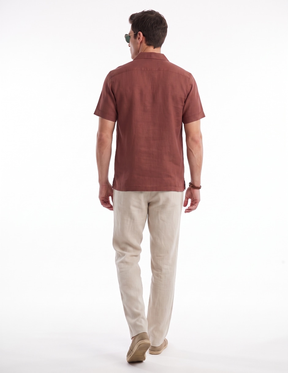 Guayabera manga corta para hombre 2